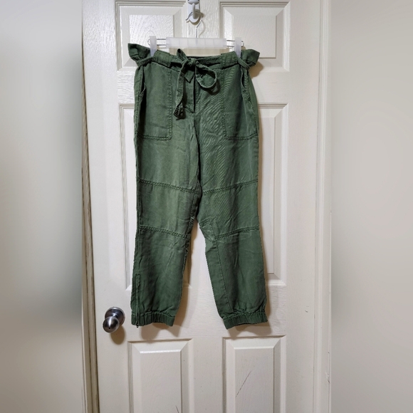 Olive Green Women's Casual Pants - Picture 1 of 3